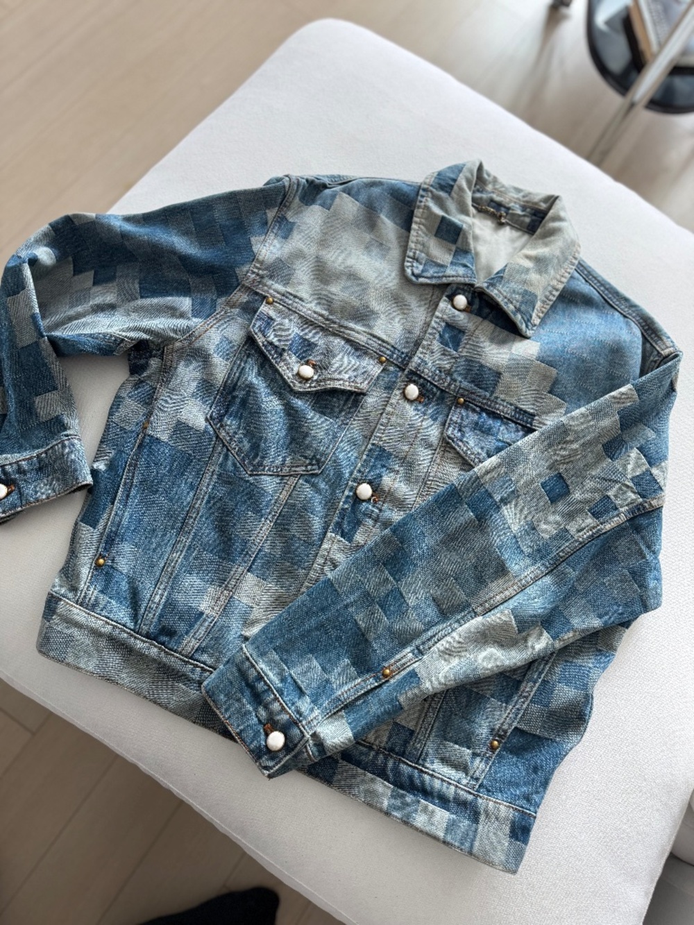 Louis Vuitton Pixel Gradient Jean Jacket